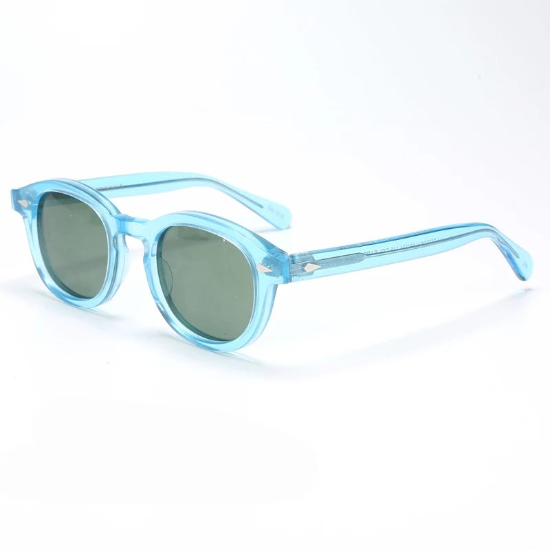 Men's Sunglasses Woman Johnny Depp Polarized Sun Glasses Acetate Frame Luxury Brand Vintage Driver's Shade