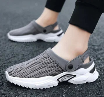 Men Sandals Platform Sandals Designer Mesh Mules Breathable Padded Beach Slippers 2024 Slip on Lightweight Men Sneakers