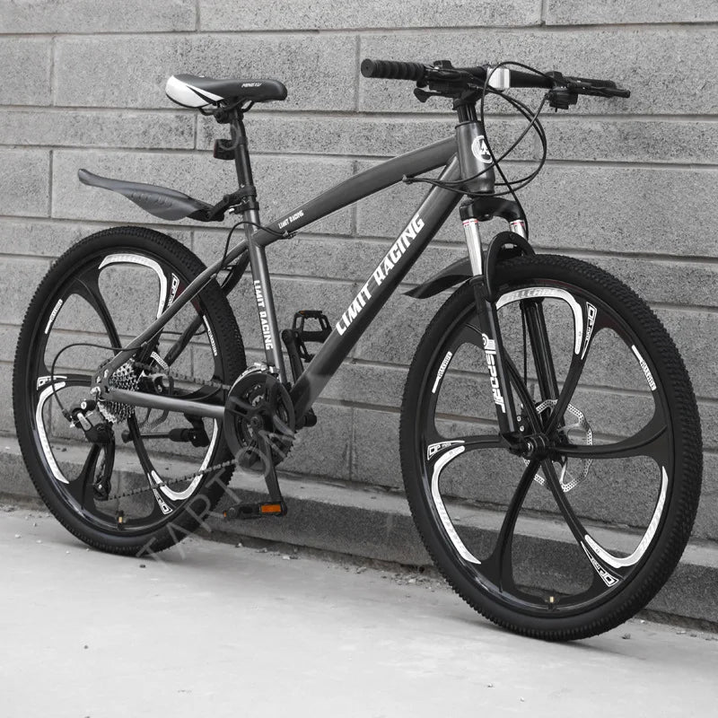 21/24/27-speed Shock Absorption Racing Bike Carbon Steel Frame Mountainbike 26 Inch Bicycle for Adults