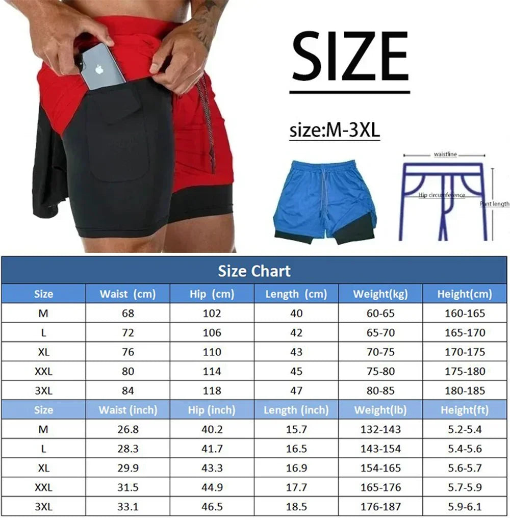 Anime Shorts for Men Hot Shorts for Men Exercise Gym Jogger Exercise Shorts Quick Dry Light Weight Bodybuilding Shorts 2 in 1
