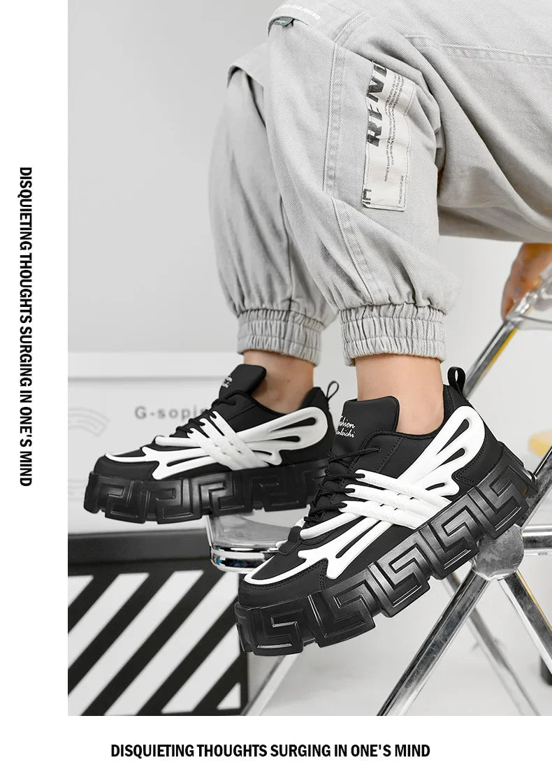 Casual Shoes For Men Street Style Walking Shoes Sneakers Thick Bottom Running basketball Shoes Male 2024 Vulcanized Sneakers Men