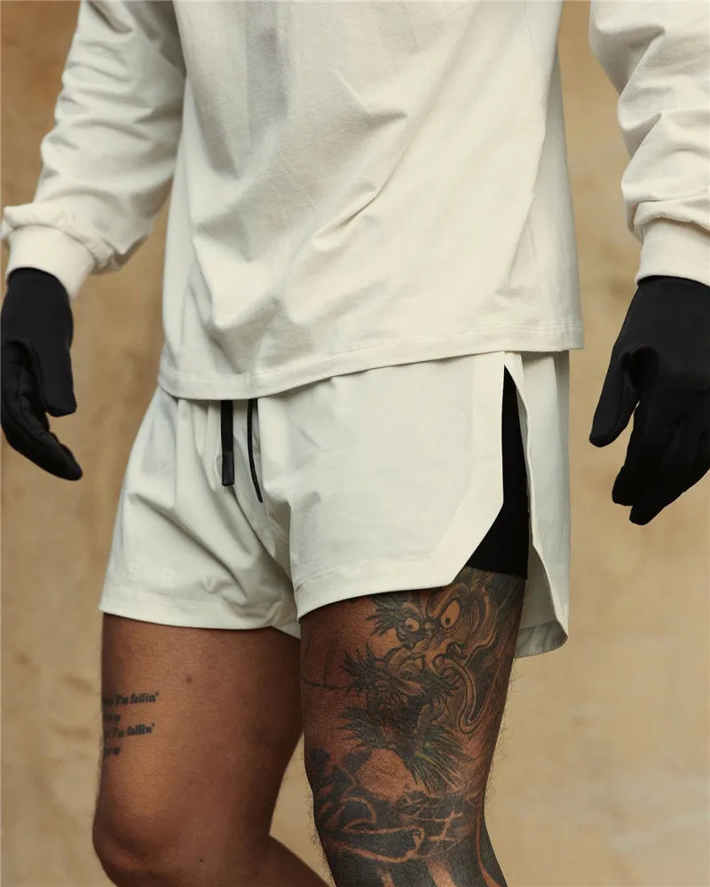 Men's Running Shorts Quick Dry Fitness Training Gyms Shorts Mens Summer Short Pants Male Jogger Workout Beach Sport Shorts Men