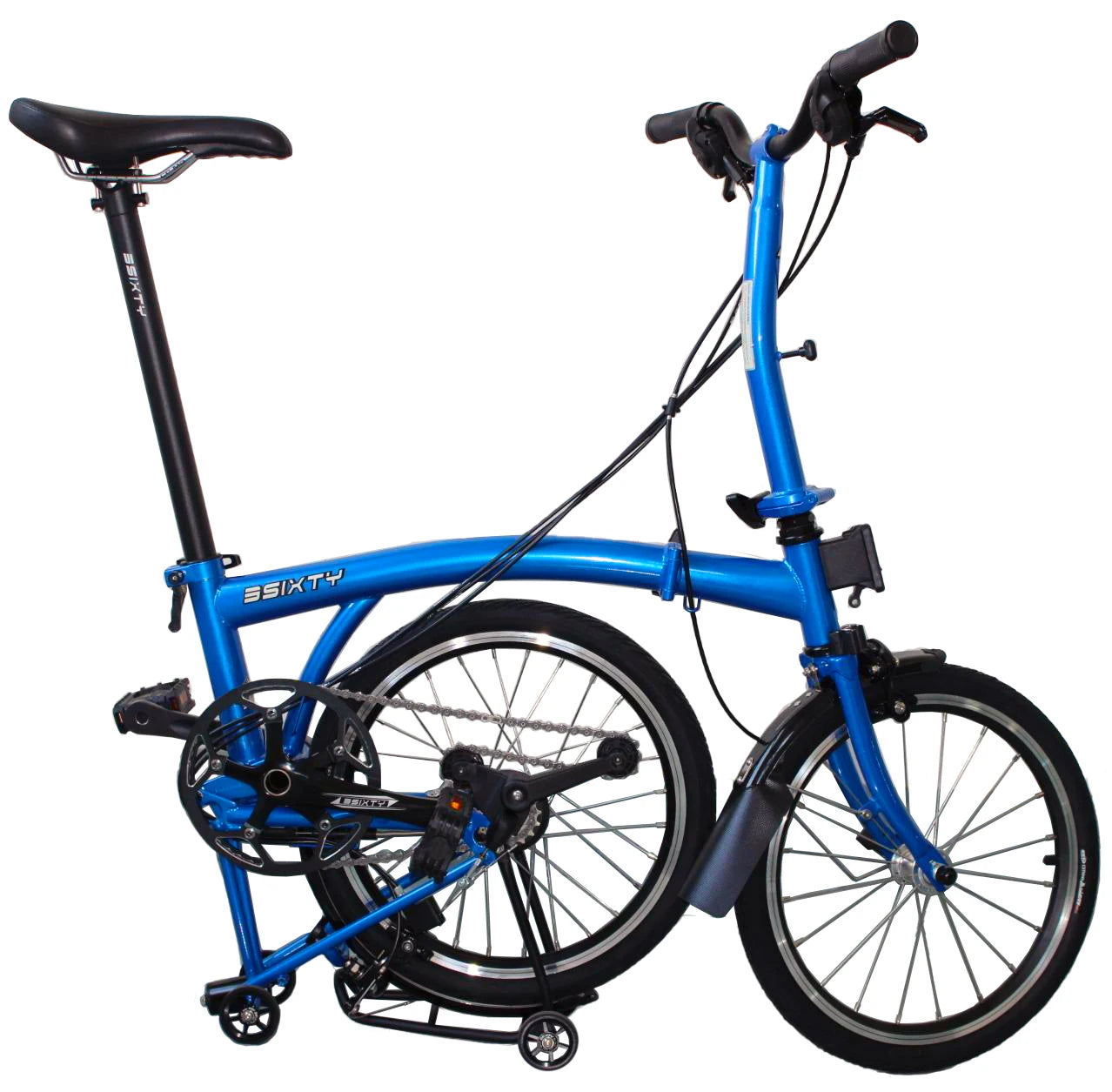 3sixty Compact 16 Inch 6Speed Folding Bicycle Durable Foldable Bike for City Riding Camping Tours Outdoor Adventures Best Seller