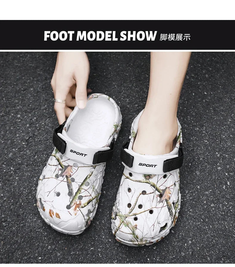 Flat Sandals Men Shoes 2024 Slippers Men Garden Platform Sandals Man Summer Sandals Male Sneakers Outdoor Flip Flops Home Clogs