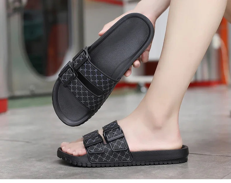 Summer Fashion Men Slippers Comfort Mens Sandals Non-slip Indoor Home Bathroom Slides Garden Shoes Outdoor Beach Casual Shoes