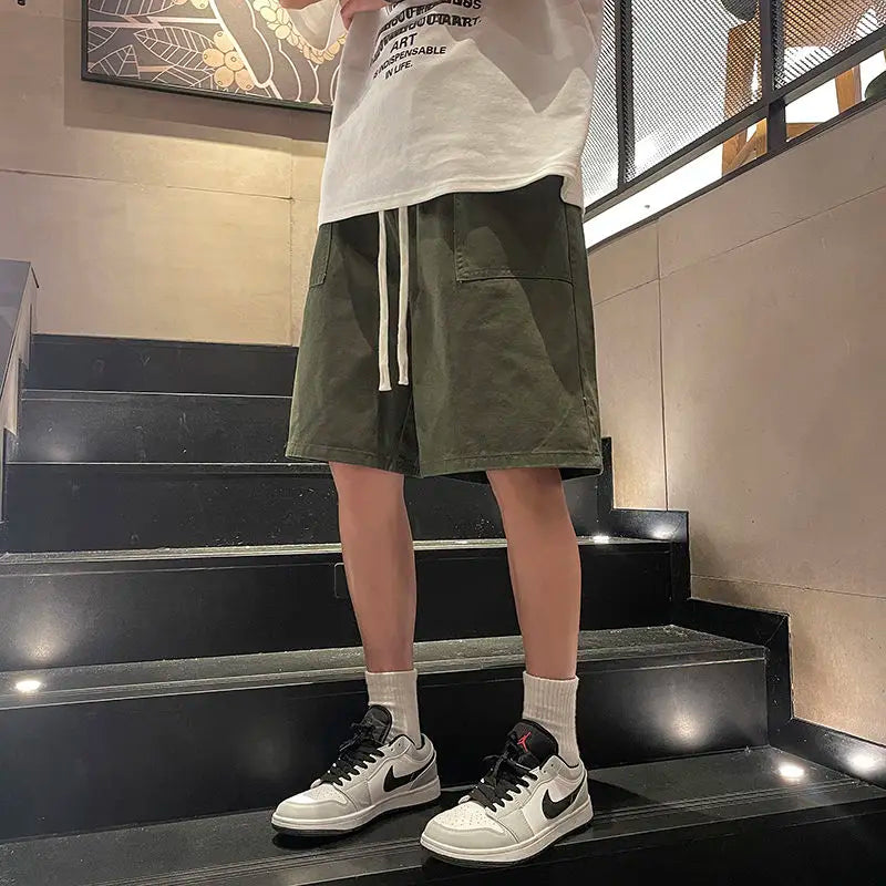 Shorts for Boys in Summer Thin Sports Loose Summer Casual Mid-sized Pants for Youth 2025 Five-point Pants Basketball Pants