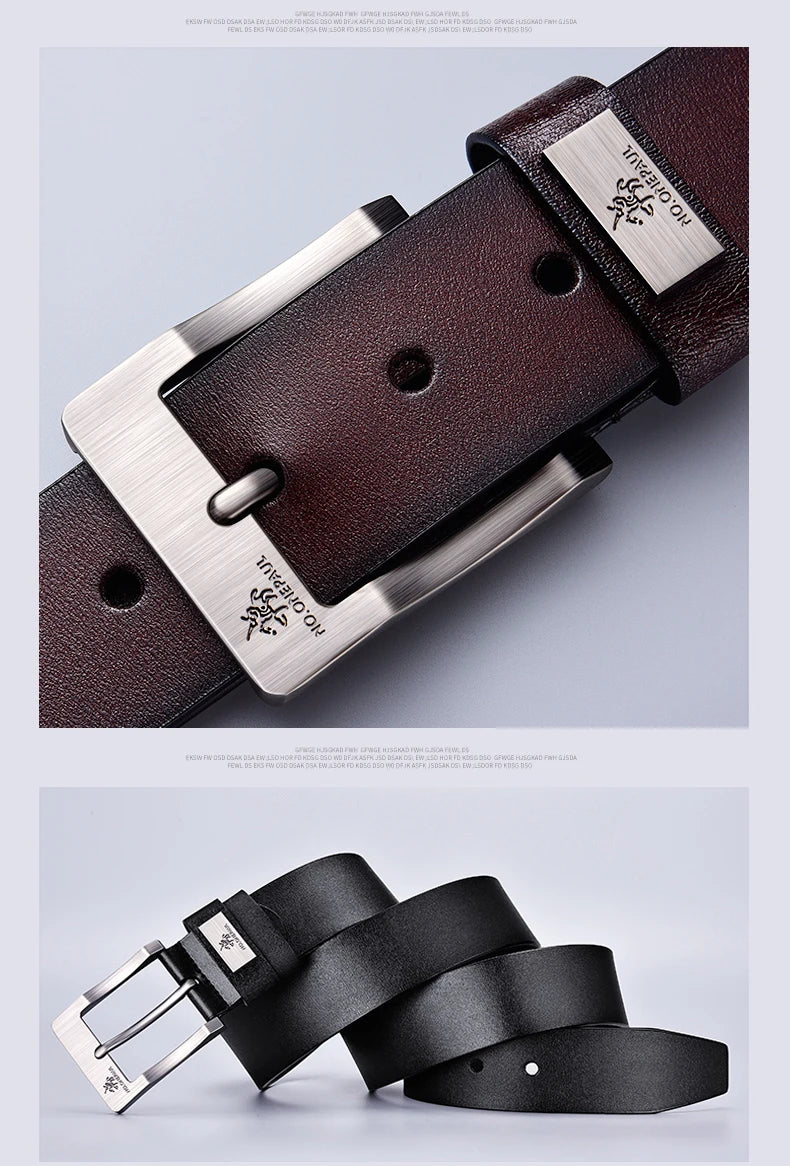 2025New Men's  Leather Belts Luxury Strap Male Belts For Fashion Classice Vintage Pin Buckle Men Belt High Quality
