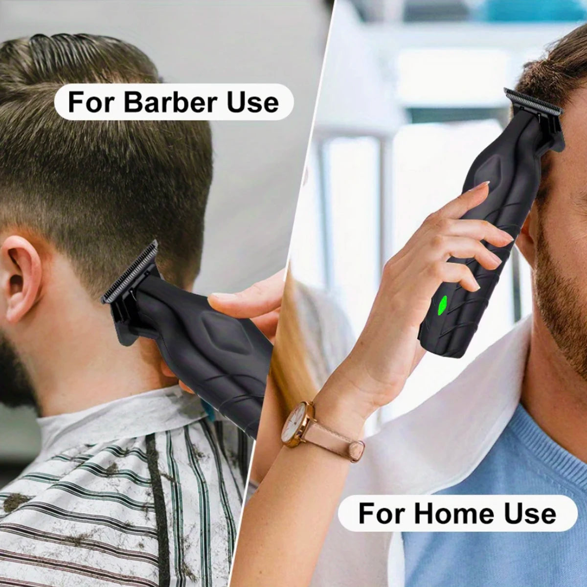 Men's Hair Clippers Trimmer Set - USB Rechargeable Lithium Battery ABS Body,Cordless Barber Clipper Haircut Grooming Kit