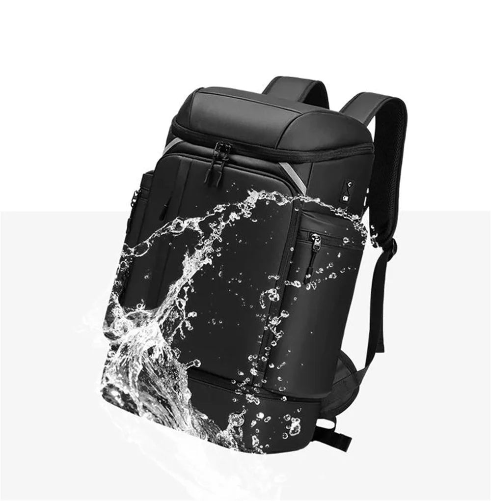 Men travel backpack large capacity trekking Backpack Business 17 Inch Laptop Backpack 50L Hiking Backpack With shoe bag ﻿