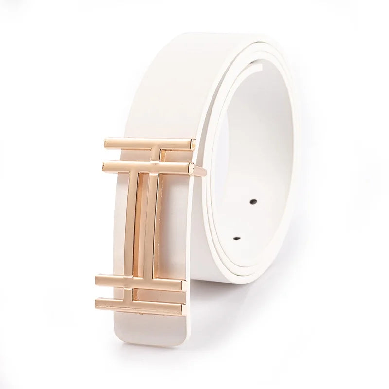 New Fashion Leather Pleasing Wonderful Terrific Belts Dress Belt for Men & Women Brand  Double H Buckle