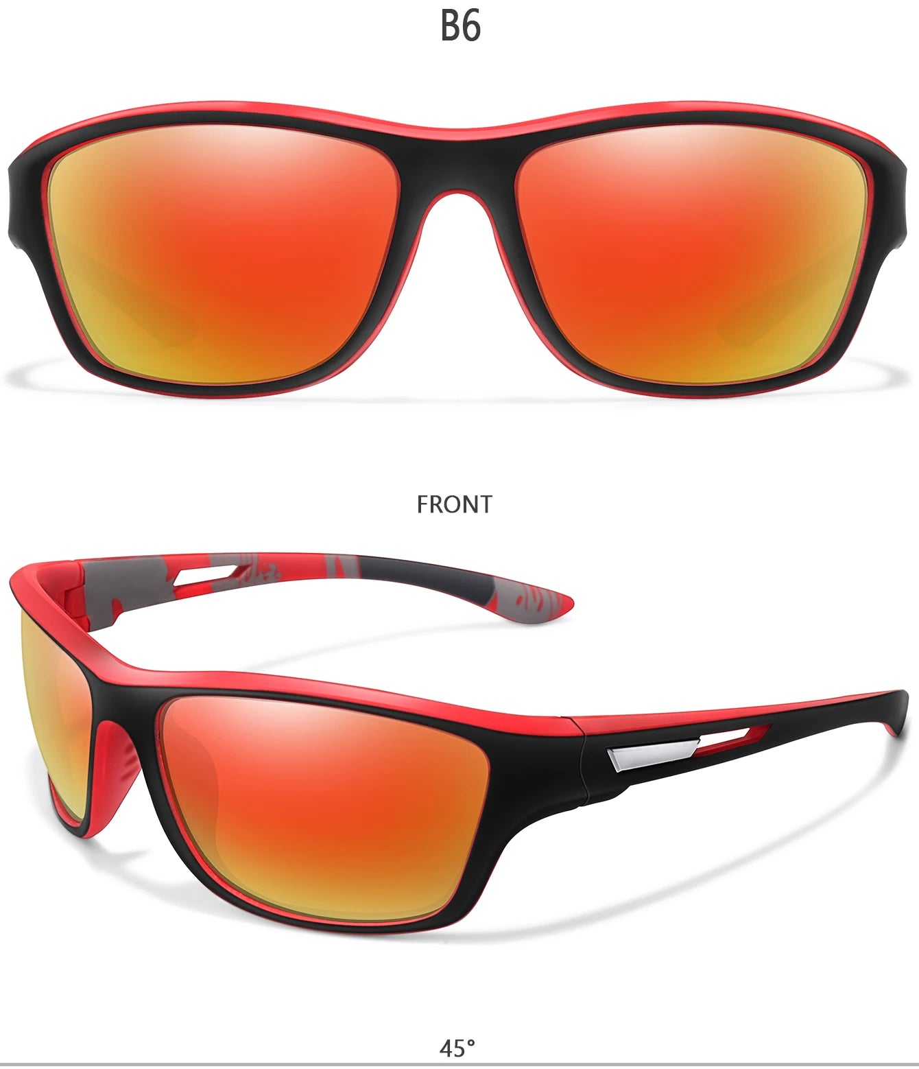 Men's Polarized Fishing Sunglasses Men Women Cycling Driving Hiking Sun Glasses Anti-glare UV400 Eyewear TAC Lens 1 pc