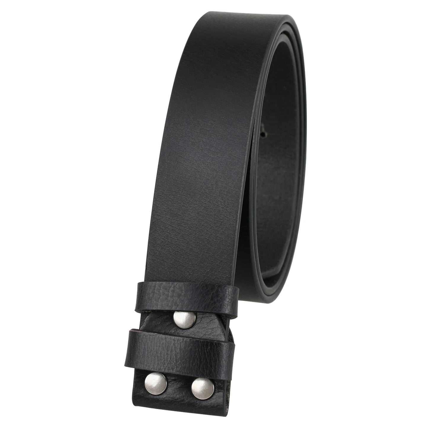 No Buckle Genuine Leather Belts for Men Retro High Quality Width 3.8CM Fashion Cowskin
