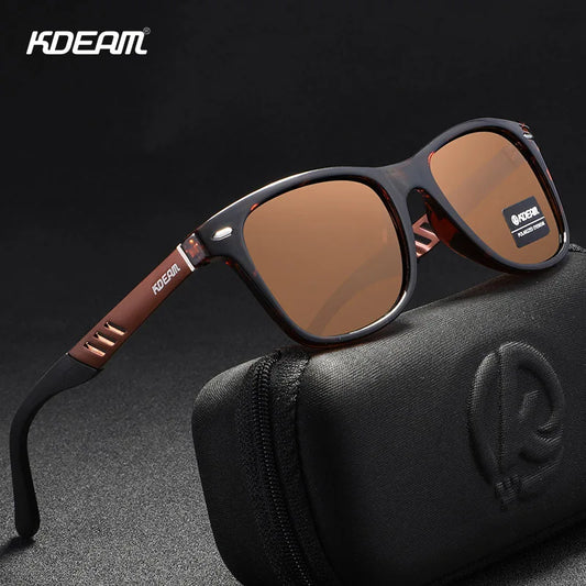 KDEAM Aluminum Magnesium Polarized Sunglasses for Men Women Night Vision Enhancement Driving Glasses Casual Photochromic Goggles