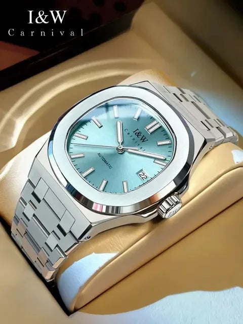 IW Carnival Male Luxury Mechanical Wristwatches Automatic Movement Sapphire Mirror Simple Model Waterproof Luminous Men's Watch