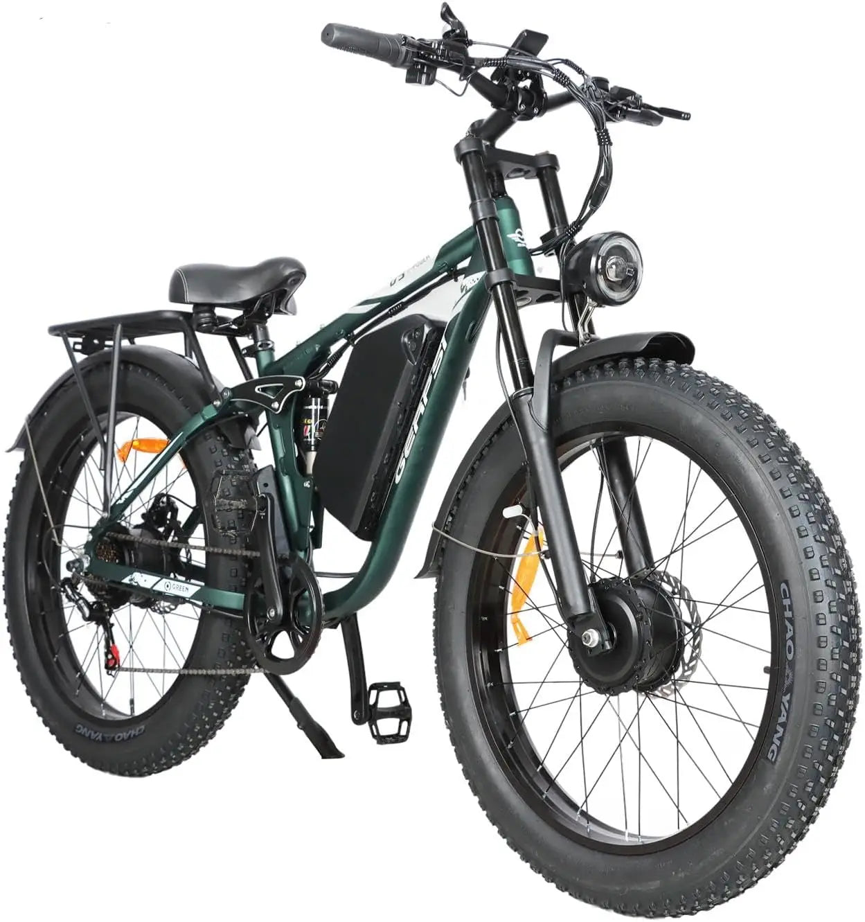 BAOLUJIE 1200W/5000W Ebike Mountain Ebike Fat Tire 48V/52V Battery Electric Bicycle Max 38MPH Electric Bike for Adults Off-road