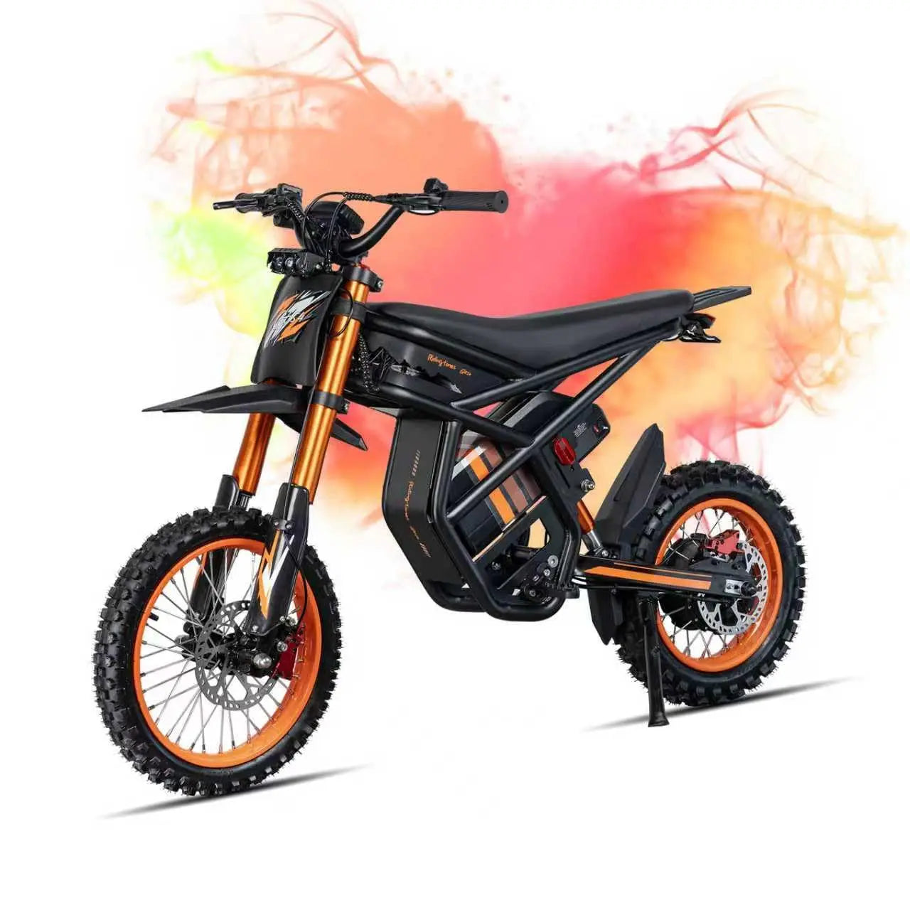 3000W Electric Dirt Bike 50MPH 25in Fat Tire Dual Removable 60V Battery All-Terrain Off-Road Snow Sand Adult Teen Custom