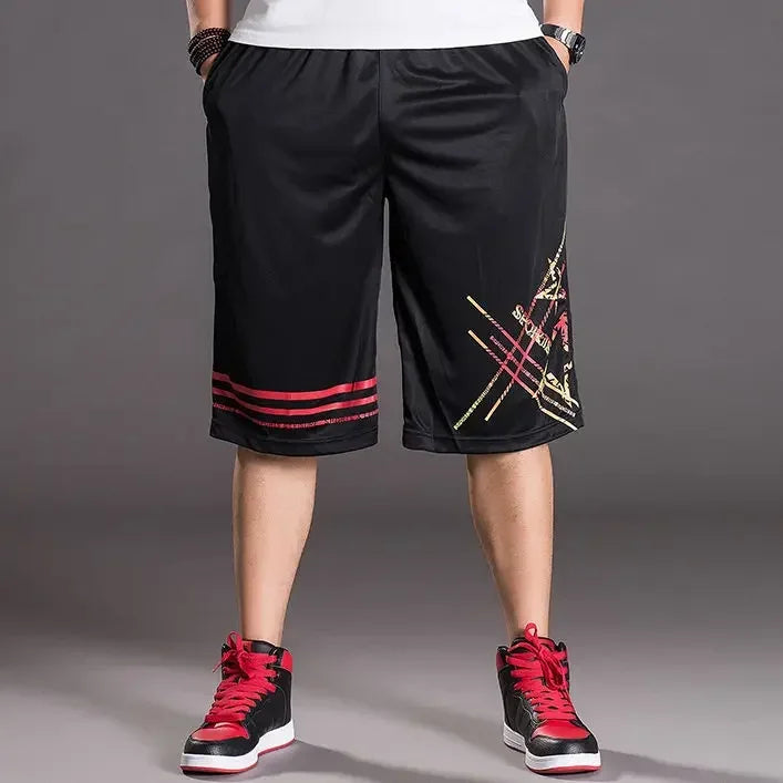Male Short Pants Basketball Long Quick Dry Men's Shorts Training Bermuda Essential Fashion With Korean Style Stylish Clothing