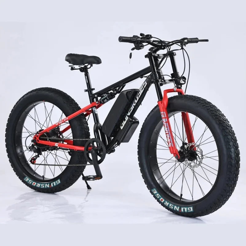 new Off-road Mountain commuter E-bike 45 Mph Max Speed 24" Fat Tire Hydraulic Disc Brake Electric Bicycle