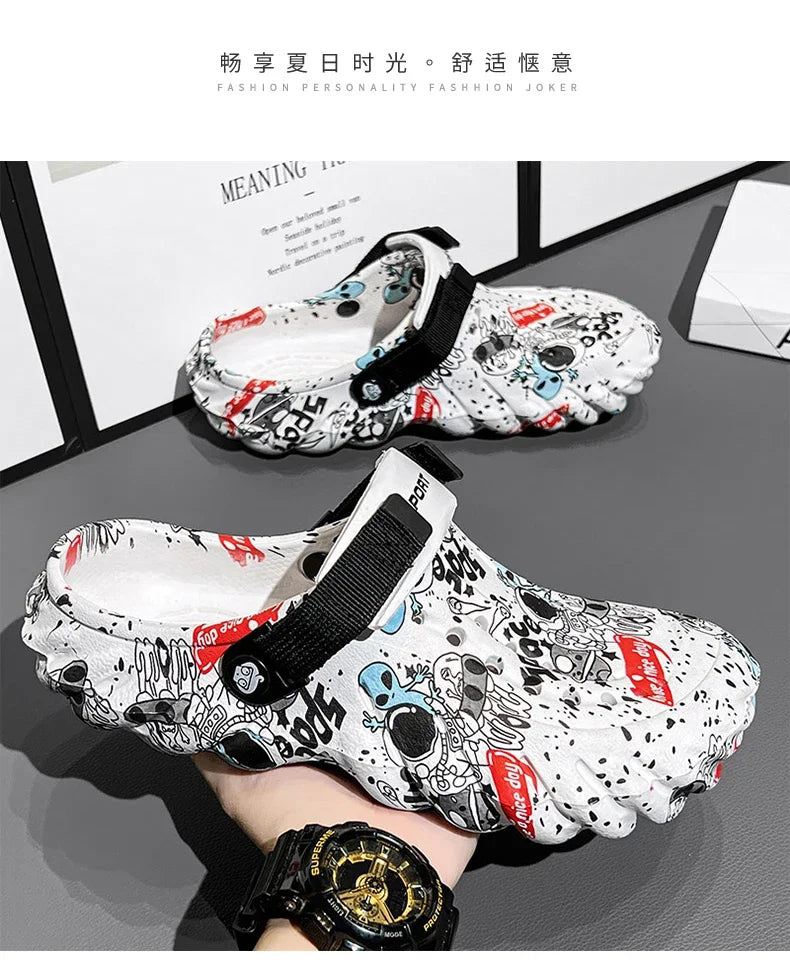 Men Shoes Slippers Men Garden Flat Sandals Platform Sandals Man Summer Sandals 2024 Male Sneakers Outdoor Flip Flops Home Clogs