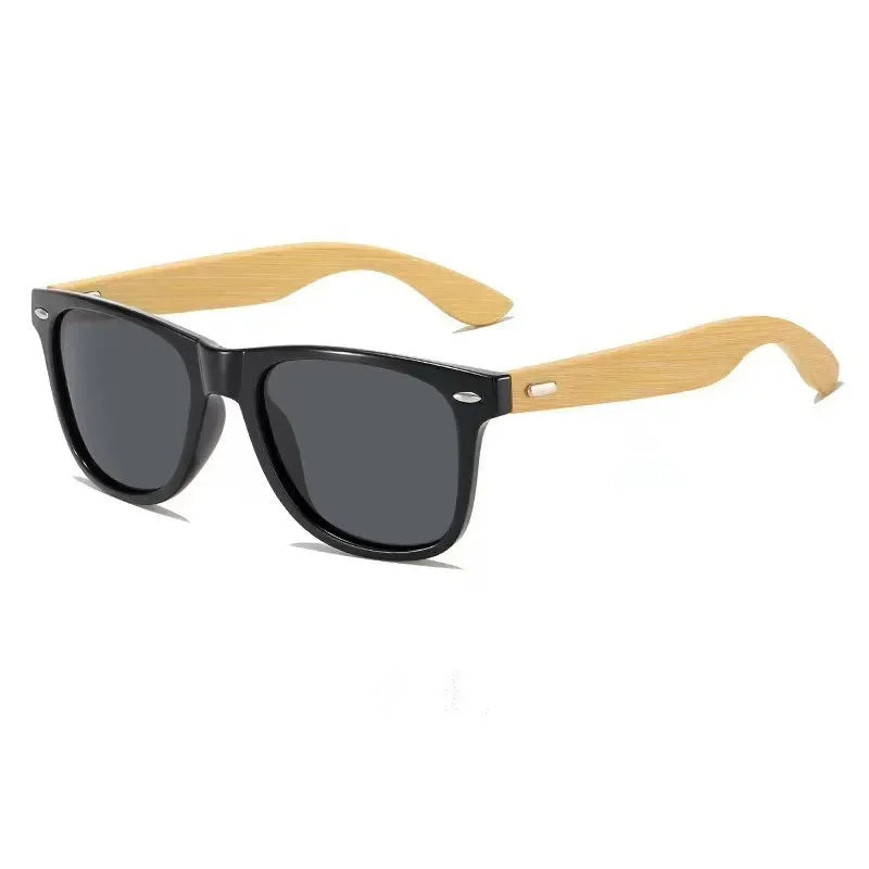 Wood Sunglasses Men Women Square Bamboo Women for Women Men Mirror Sun Glasses Oversize Retro De Sol Masculino Handmade