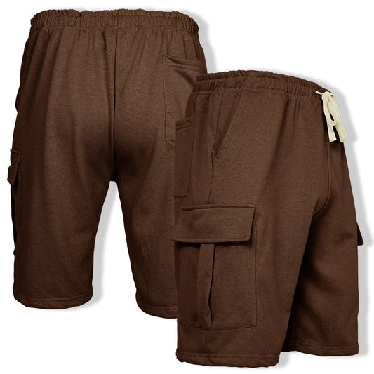 Men's Casual Sports Shorts with 8 Color Selections Elastic Solid Color Breathable for Summer Fitness Running Training Big Size