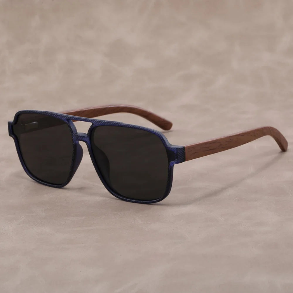Wood Grain Sunglasses for Men Wood Grain Sun Glasses Man Eyeglasses Polarizing Glasses UV Protection Eyewear