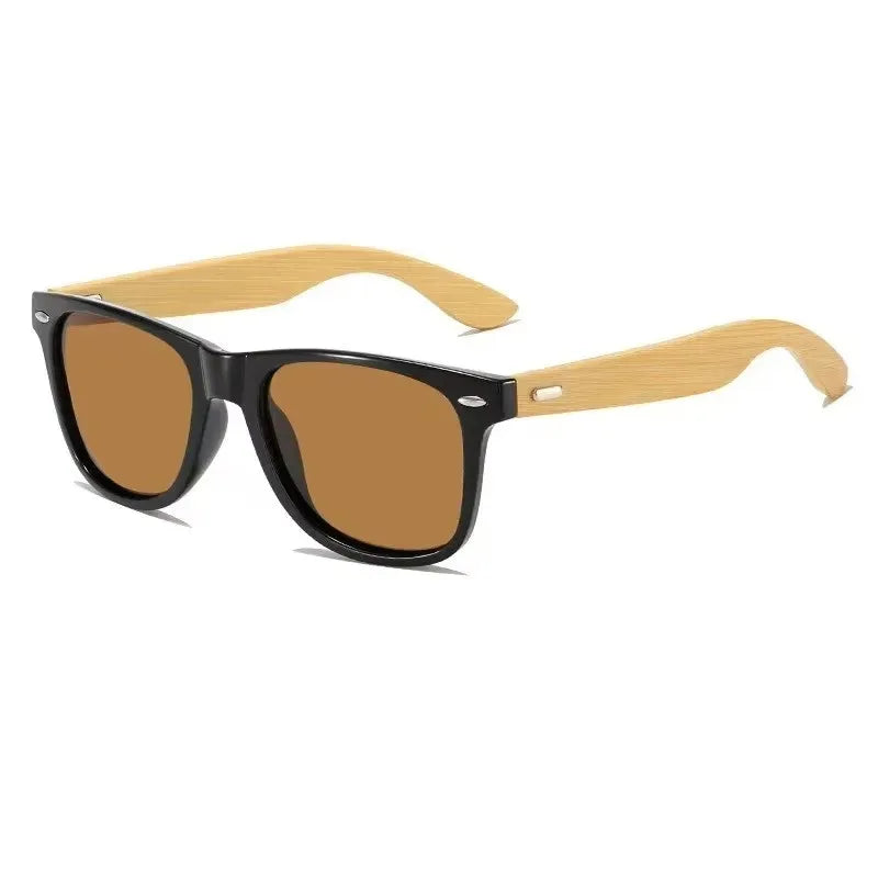 Wood Sunglasses Men Women Square Bamboo Women for Women Men Mirror Sun Glasses Oversize Retro De Sol Masculino Handmade