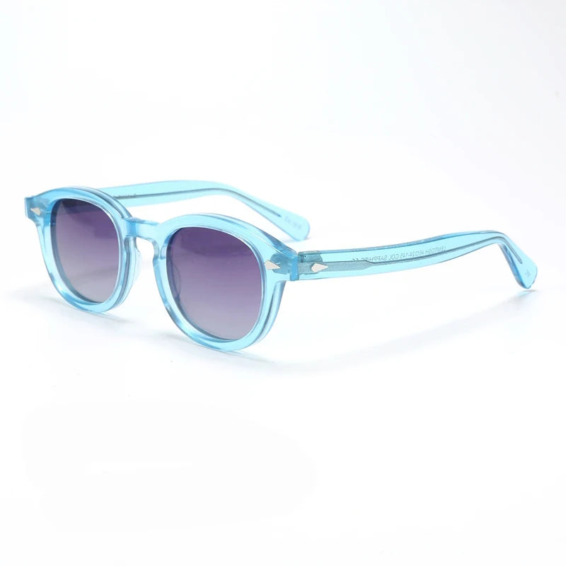 Men's Sunglasses Woman Johnny Depp Polarized Sun Glasses Acetate Frame Luxury Brand Vintage Driver's Shade