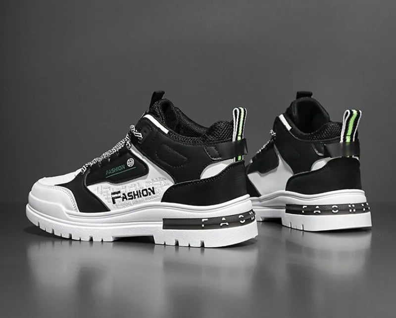 2025New Men High-top Casual Shoes Outdoor Comfort Sneakers Lightweight Man Running Sport Shoes Soft-soled Walking Zapatos Hombre