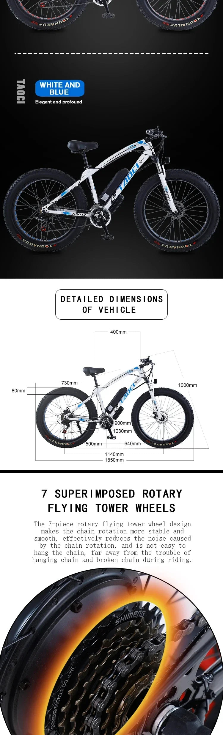 Electric Bicycle 750W Brushless motor AKEZ 48V 13AH Lithium Battery 26Inch Adult E-Bike fat tire Urban Commuting Electric Bike