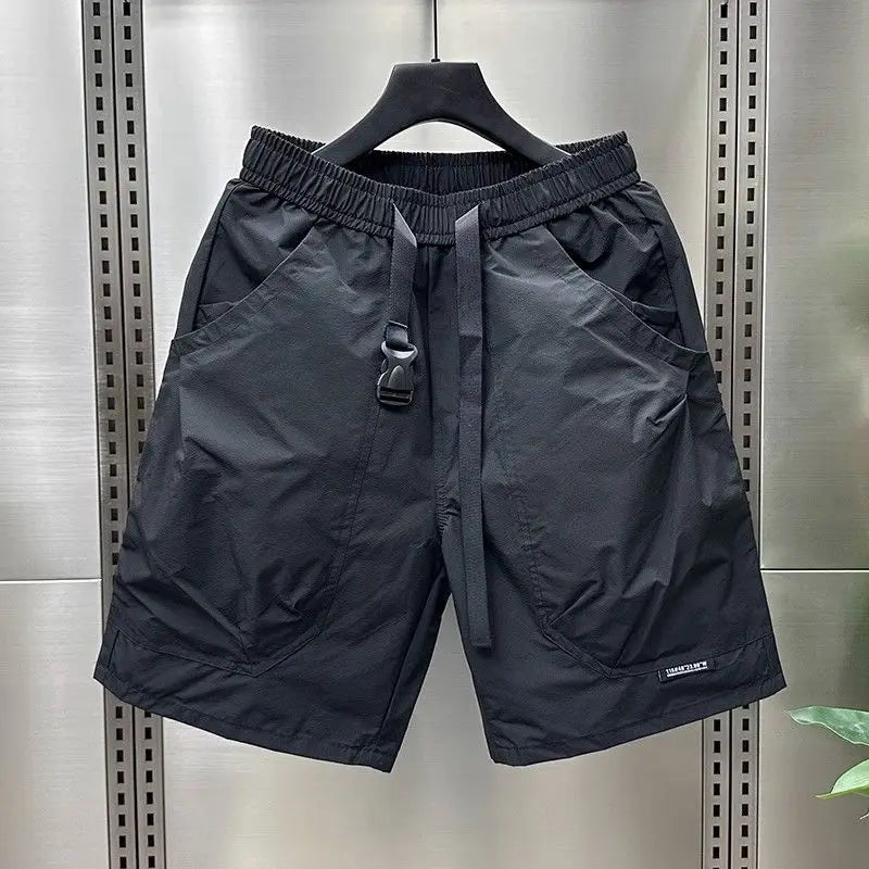 New Casual Shorts for Men in Summer Men's Sports Mid-sports Loose Straight Japanese Pocket Work Pants
