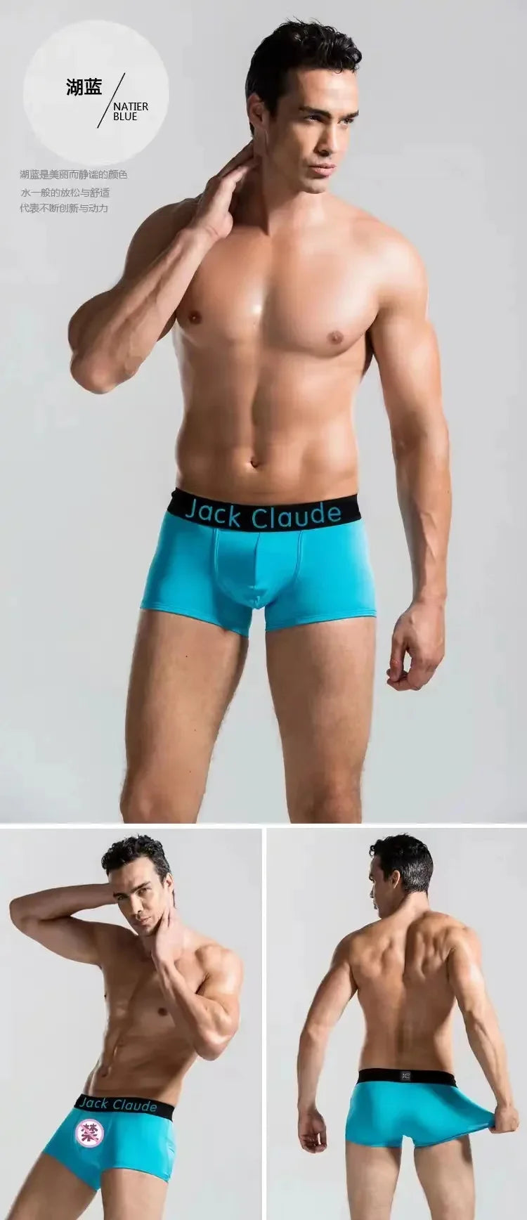 10Pcs/Lot Men's Underwear Sexy Boxer Shorts Solid Color Breathable Underwear Boxer for Men's Underwear Comfortable Boxer Male