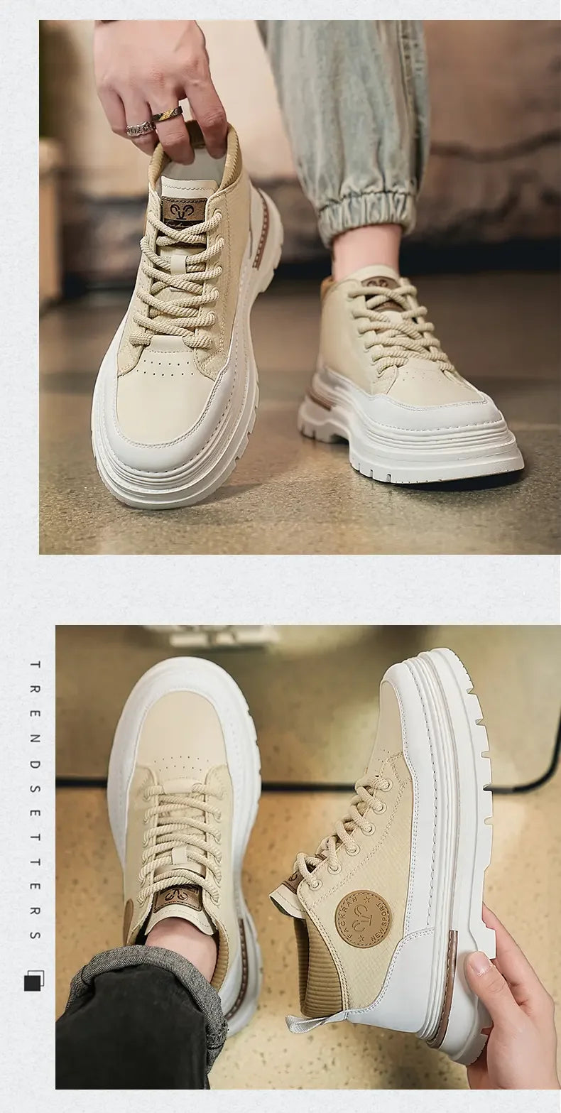 Men's Shoes 2024 Autumn and Winter New Rubber and Plastic Casual Fashion Men's Boots Warm and ComfortableBoots  Mens Boots