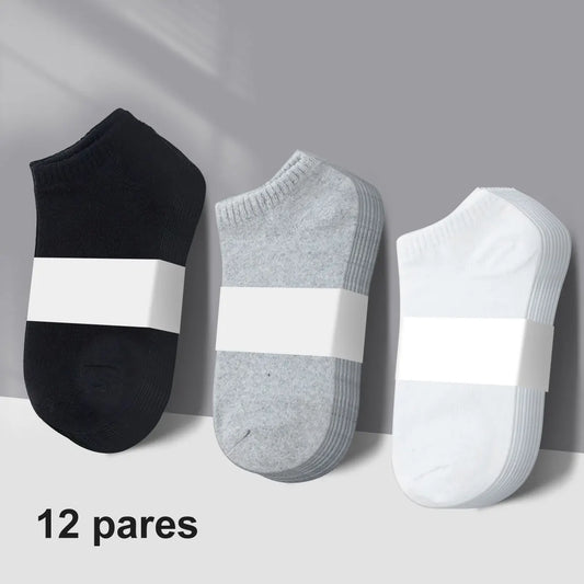 12 Pairs Men's Socks Boat Socks Sport Socks Men's 12 Pairs Breathable Men's Cotton Socks