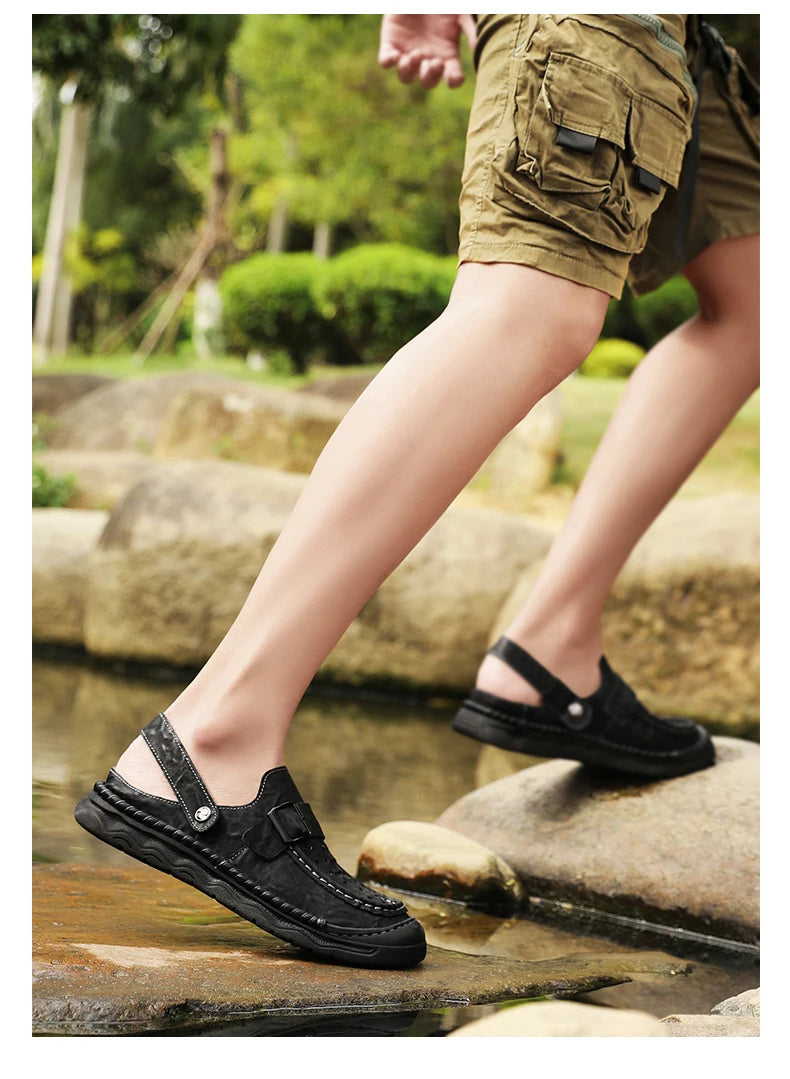 Summer Men‘s Sandals Casual Comfortable Men Slippers 2025 New Designer Sneakers Lightweight Outdoor Beach Sandals Men's Shoes