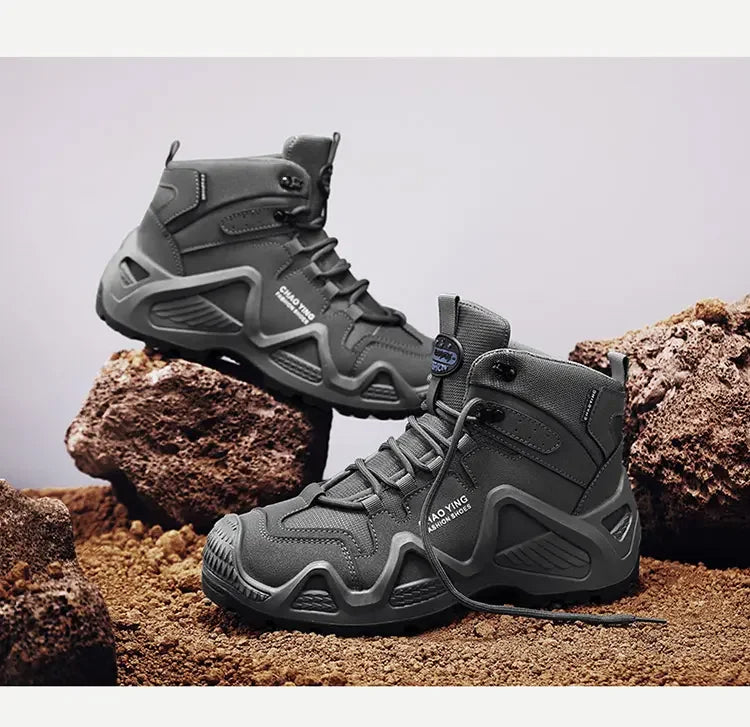 Men's Thick Soled Mountaineering Boots Sneakers Men's New Autumn Non-slip Wear-resistant Dirty Outdoor Work Shoes