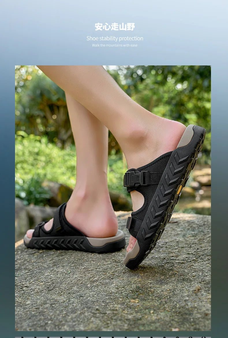 Summer Men Women Casual Sandals Couple Breathable Beach Slipper Outdoor Thick Soled Non Slip Sports Slippers for Men Big Size47