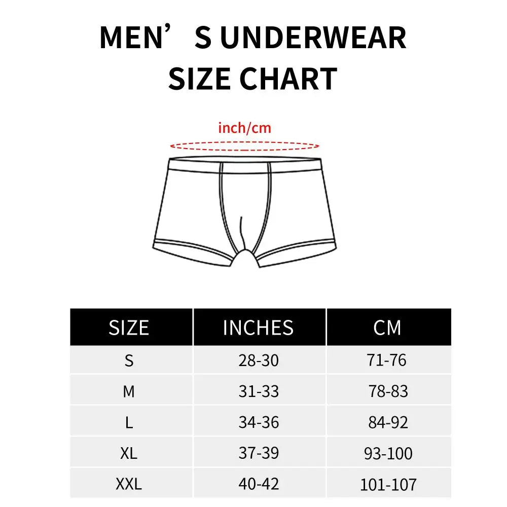 Men Iron-man Underwear Printed Boxer Briefs Shorts Panties Homme Soft Underpants Plus Size