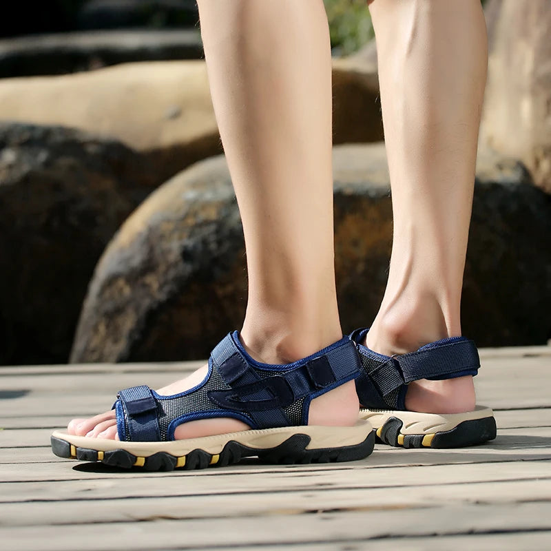 Big Size Summer Comfortable Outdoor Men's Sandals Lightweight Men Shoes For Male Casual Shoes Water Walking Soft Beach Sandals
