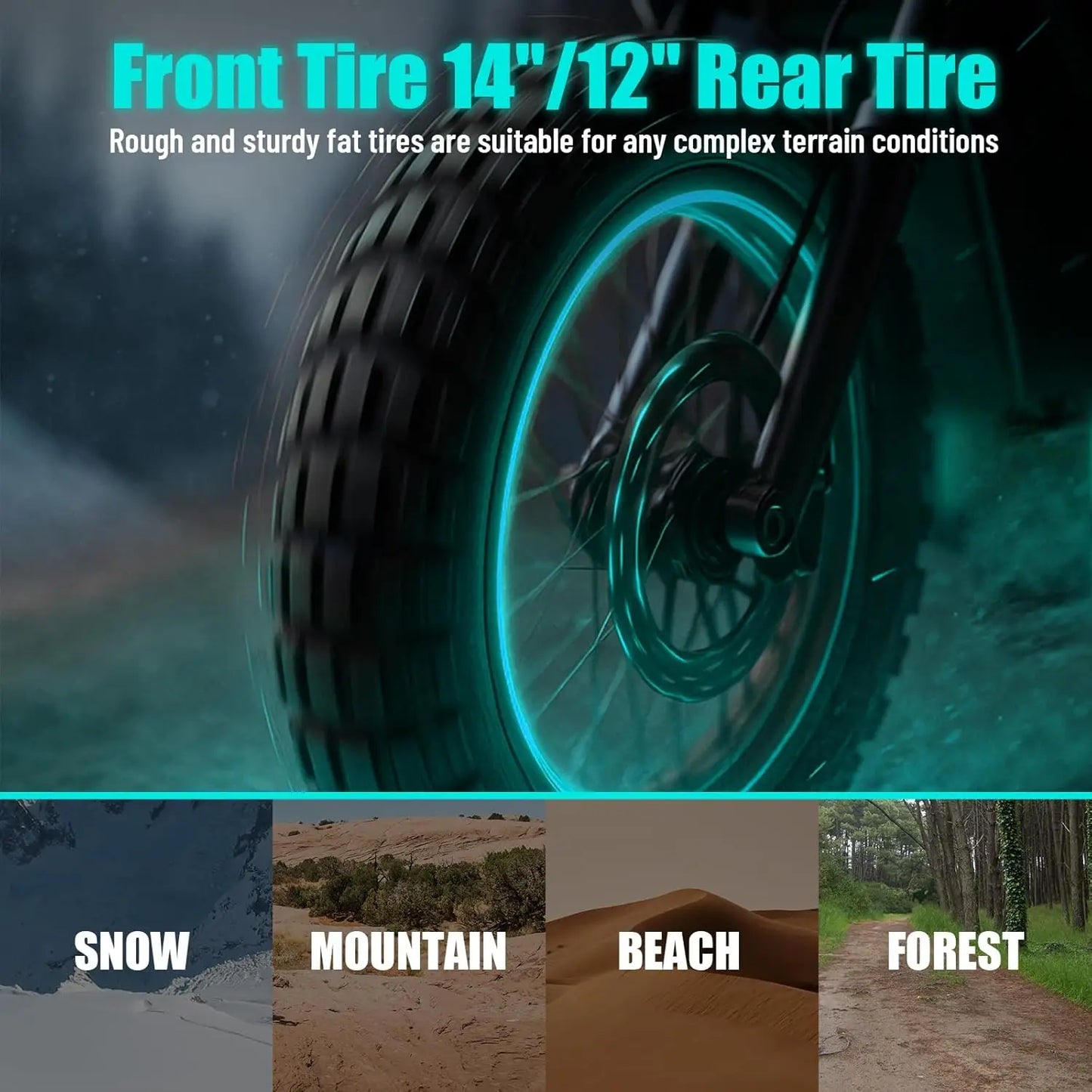 HP115E 40MPH 60V 3000W Electric Dirt Bike for Teens, Electric Motorcycle Ebike with L-ion Battery, 14"/12" Tires,, Customized