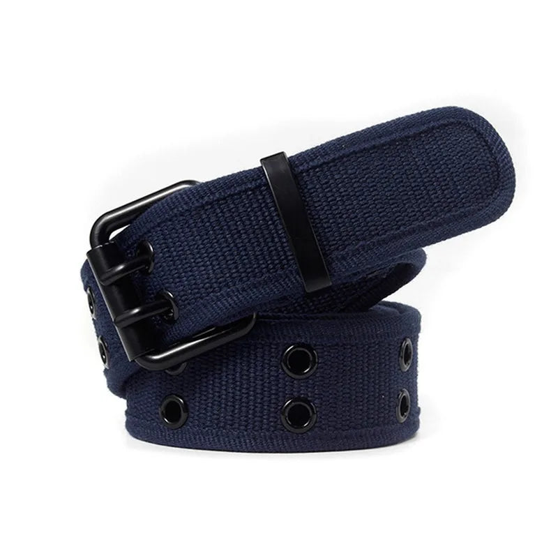High Quality Canvas Tactical Belt For Men Metal Buckle Luxury Webbing Waistband Outdoor Sport Male Training Belts
