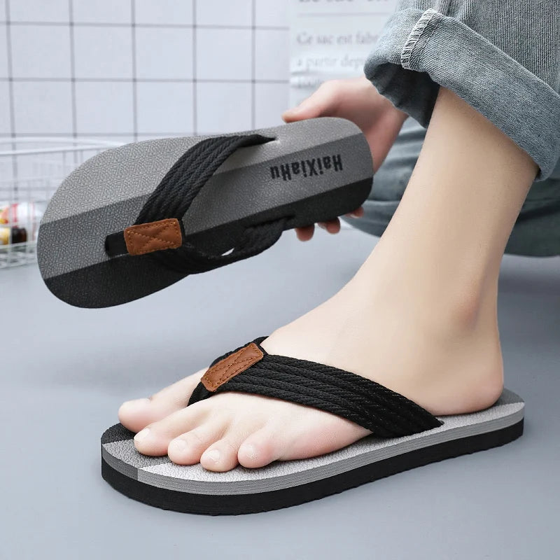 Men Slippers Summer High Quality Flip Flop Men Beach Shoes Fashion Outdoor Flip Flops Casual Breathable Slippers for Men Sandals