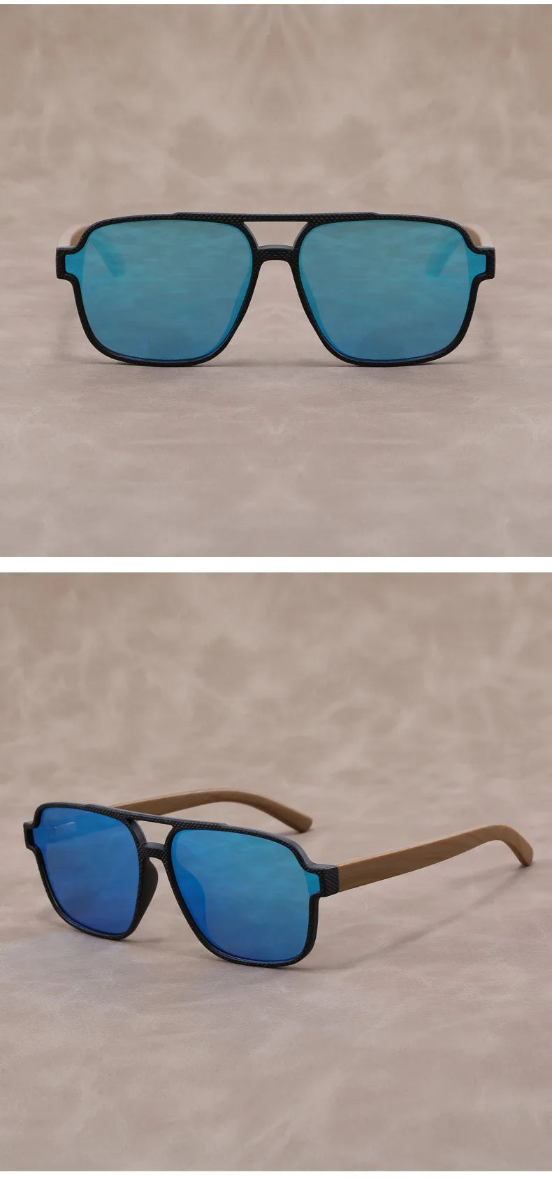 Wood Grain Sunglasses for Men Wood Grain Sun Glasses Man Eyeglasses Polarizing Glasses UV Protection Eyewear