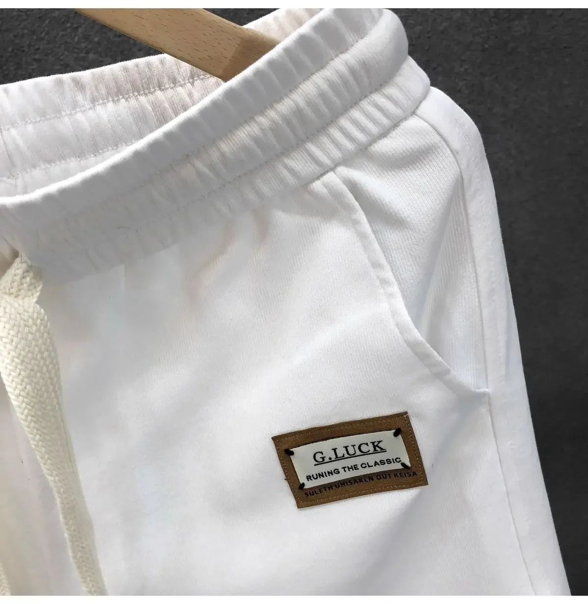 Men's Clothing White Shorts Summer 5-Inch Casual Trendy Sporty Lightweight Versatile Streetwear Fashion New