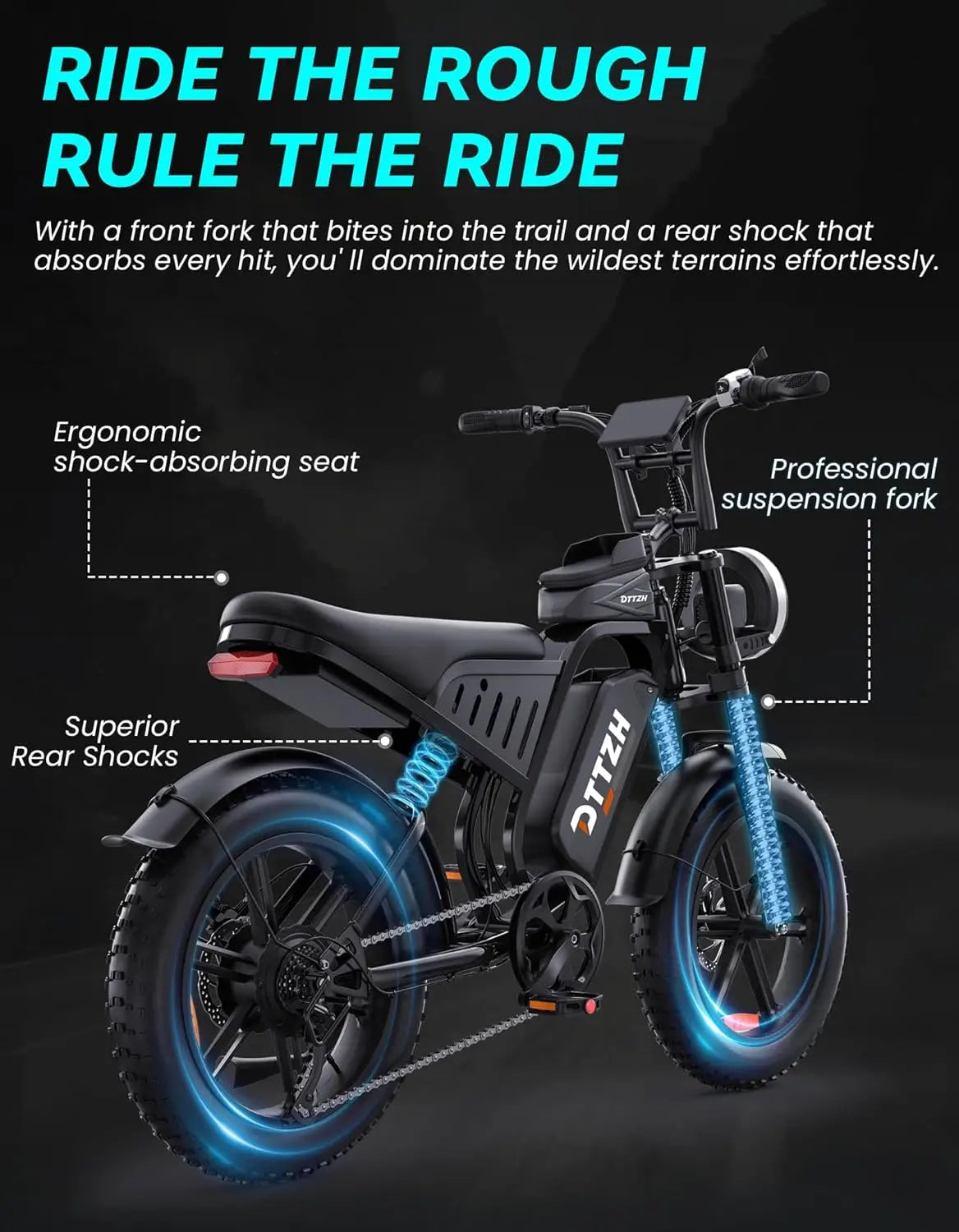 F6/F6S/F6PRO Electric Bike for Adults with NFC & Password Unlock, 4000/2000/1500W, 50/40/33MPH, 60V 30Ah, 48V, Customized