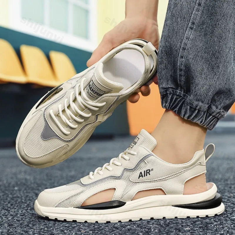 Men Sports Sandals Breathable Mesh Beach Shoe Outdoor Non-slip Sneakers Fashion Casual Shoes Luxury Sandals Zapatillas De Hombre