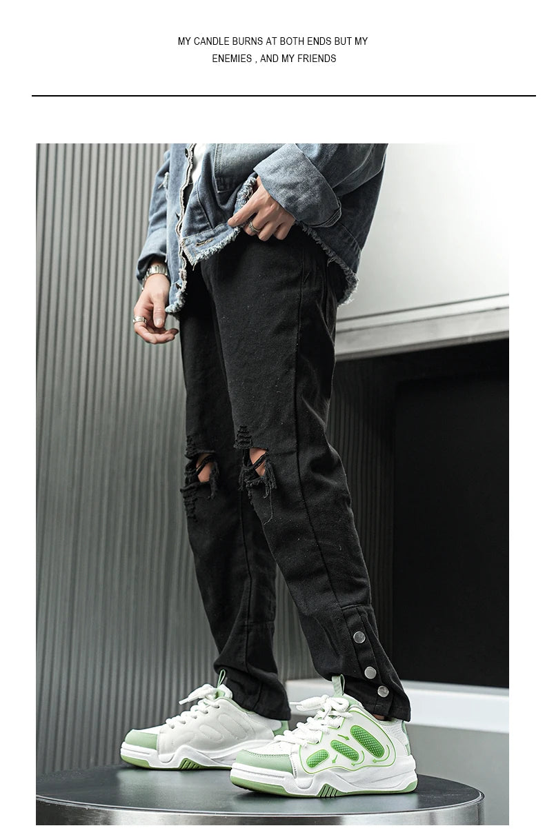 Sneakers for Men Vulcanized Shoes Personalized  Skateboard Trend Casual Street Running  Rebound Anti Slip Outdoor Running Shoes