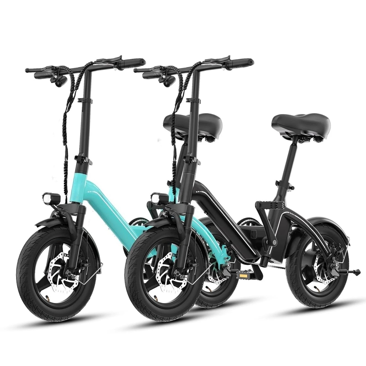 14" Adults Electric Bike, 10.4Ah Battery, 500W Motor, 20Mph Top Speed, Step Through Adult Electric Bicycles, Mini, Customized