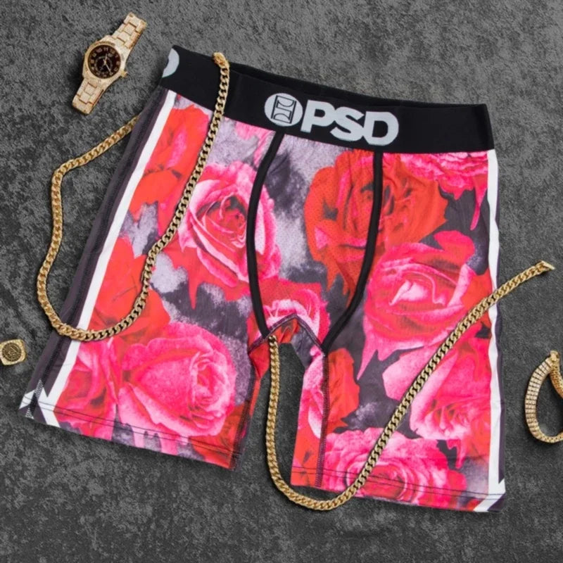 Men Underwear Summer Breathable Men's Boxers Sexy Underpants Male Plus Size Man Panties Fashion Print Men Boxershorts Trunks