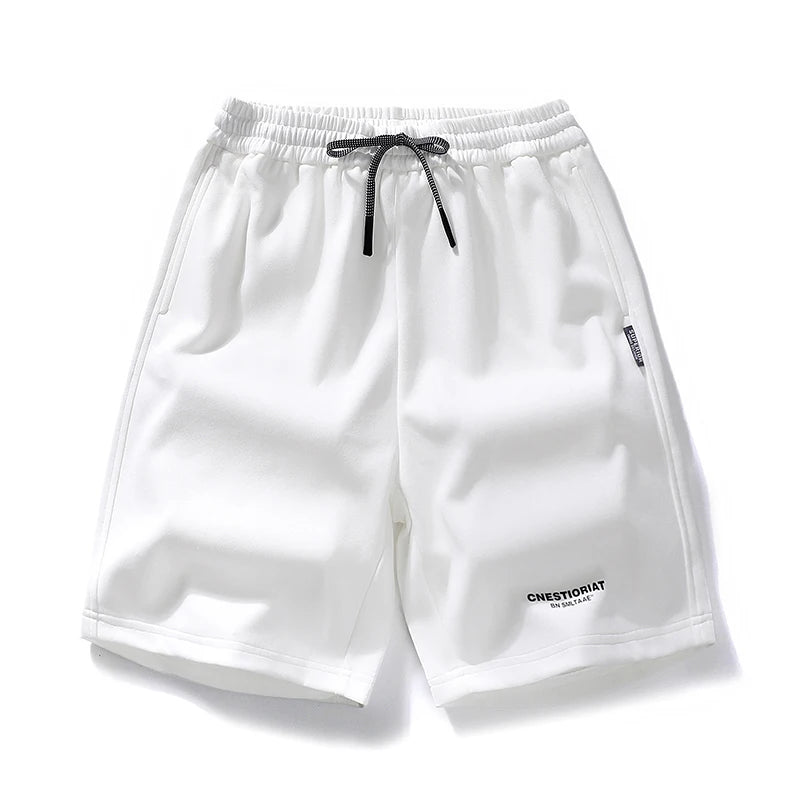 Men's Shorts Streetwear Trend Casual Loose Sporty Knees Length Shorts 2025 Summer New Fashion Stereoscopic Printed Cotton Shorts